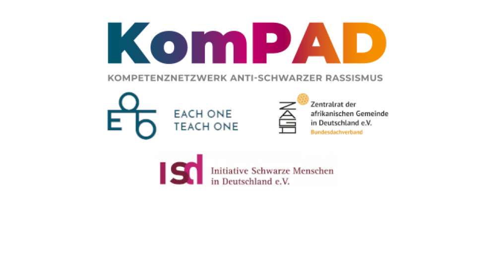 Logo von KomPAD - Kompetenznetzwerk Anti-Schwarzer Rassismus